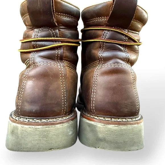 Thorogood Safety Toe American Heritage 6" Crepe Sole Work Boots size 9 2E Steel - Picture 7 of 16